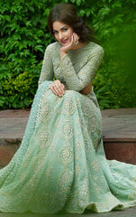 Mint Green Color Designer Lehenga Choli
