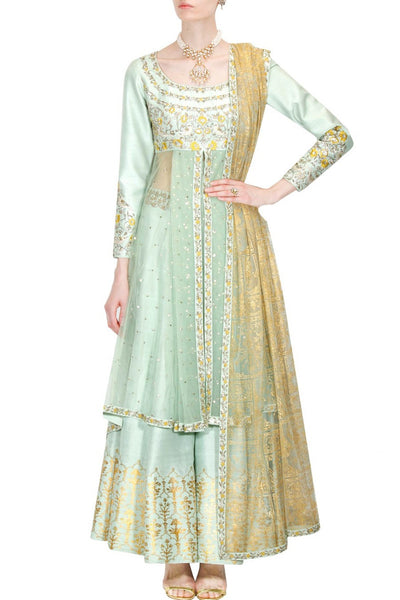 Mint Green Sharara Set