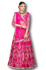 Pink Colour Gotta Patti Lehenga Choli