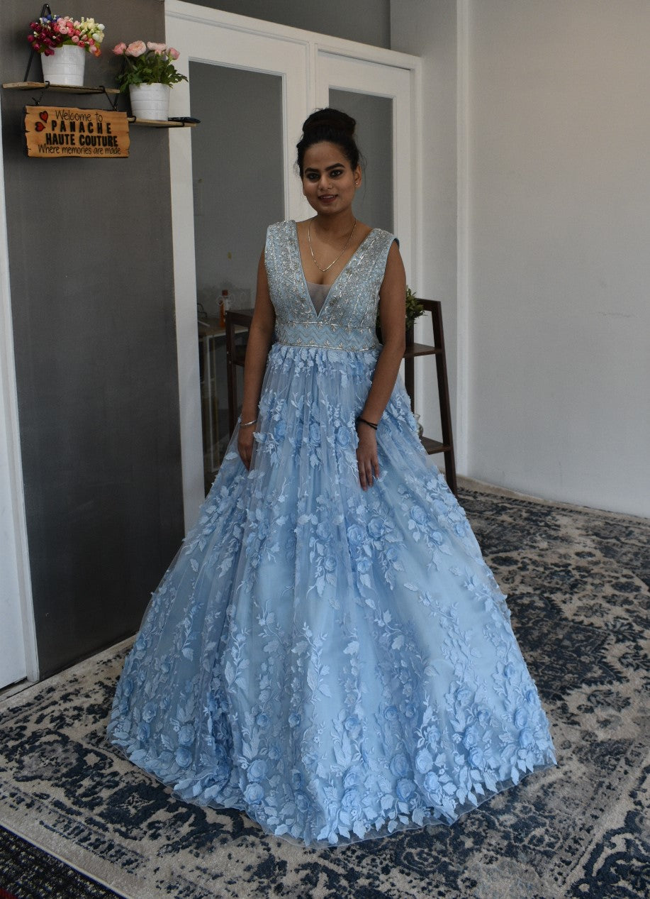 Powder Blue Gown from Panache Haute Couture 1
