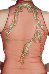 Red Colour Designer Saree Gown Online