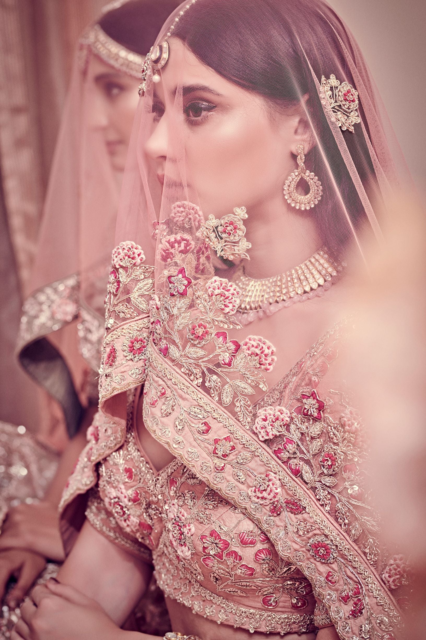 Pink Raw Silk Zari Embroidery Bridal Lehenga DT7111 – Mohi fashion