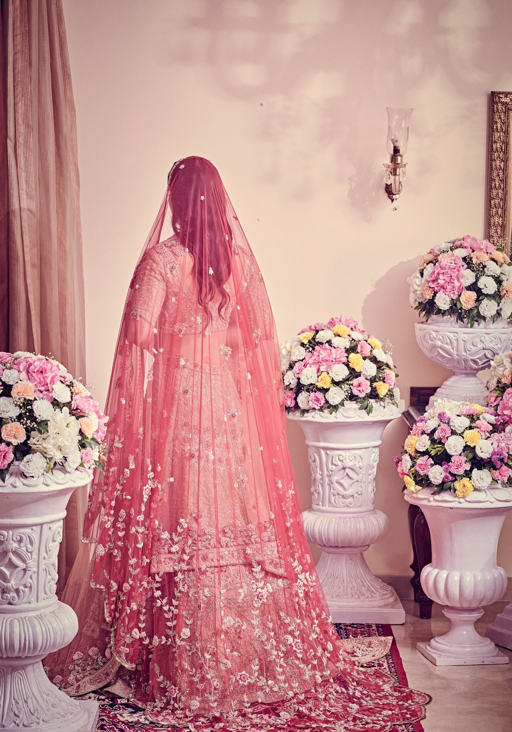 Rose Pink Bridal Lehenga