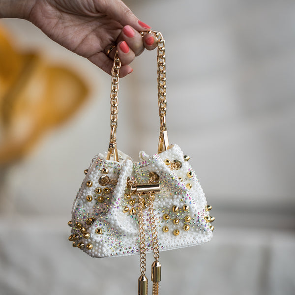 Daisy Mini Bag In White Color