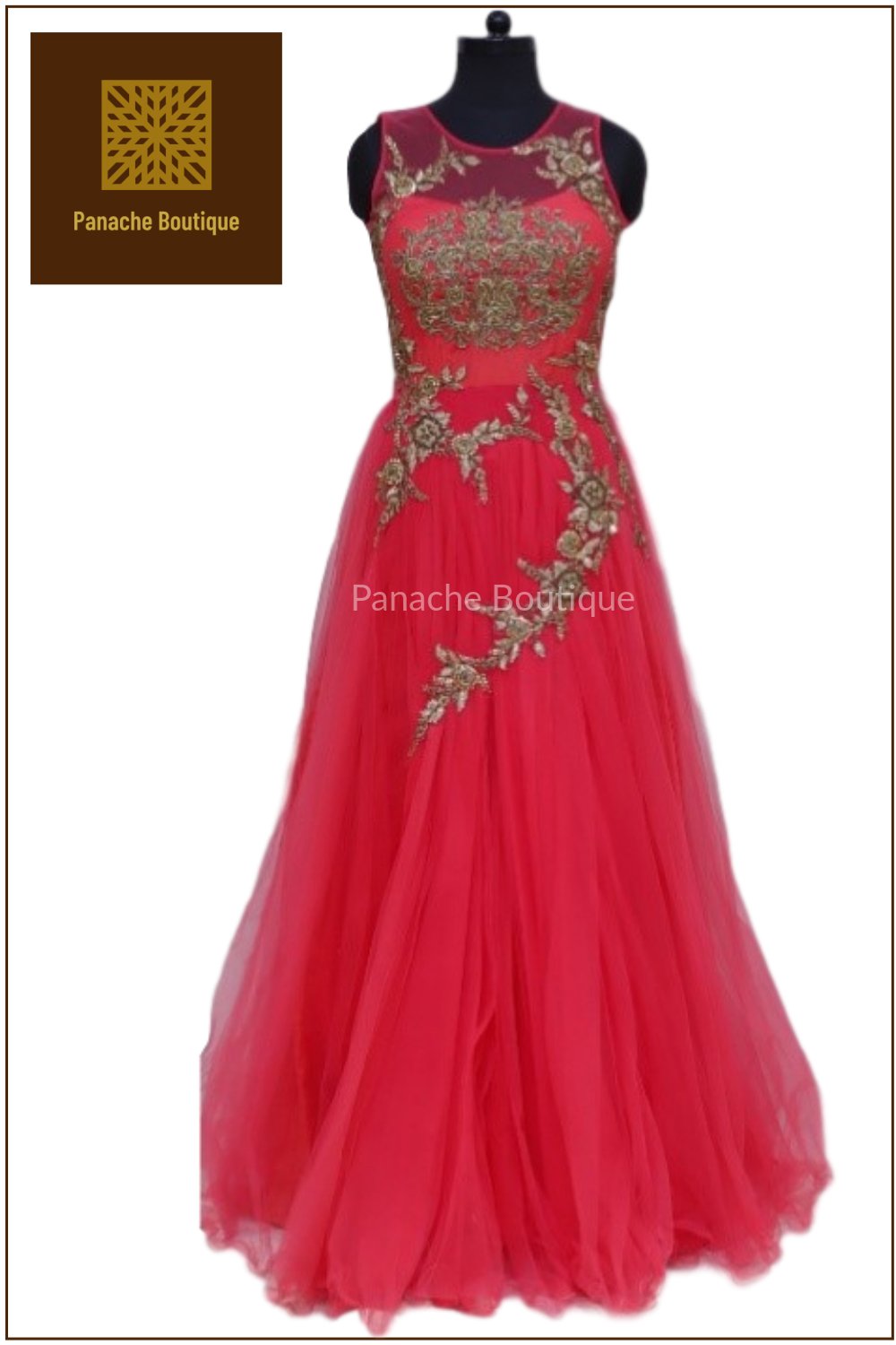 Buy FOXDX Women's Anarkali Style Long Gown Kurta (Pink) Online at Best  Prices in India - JioMart.