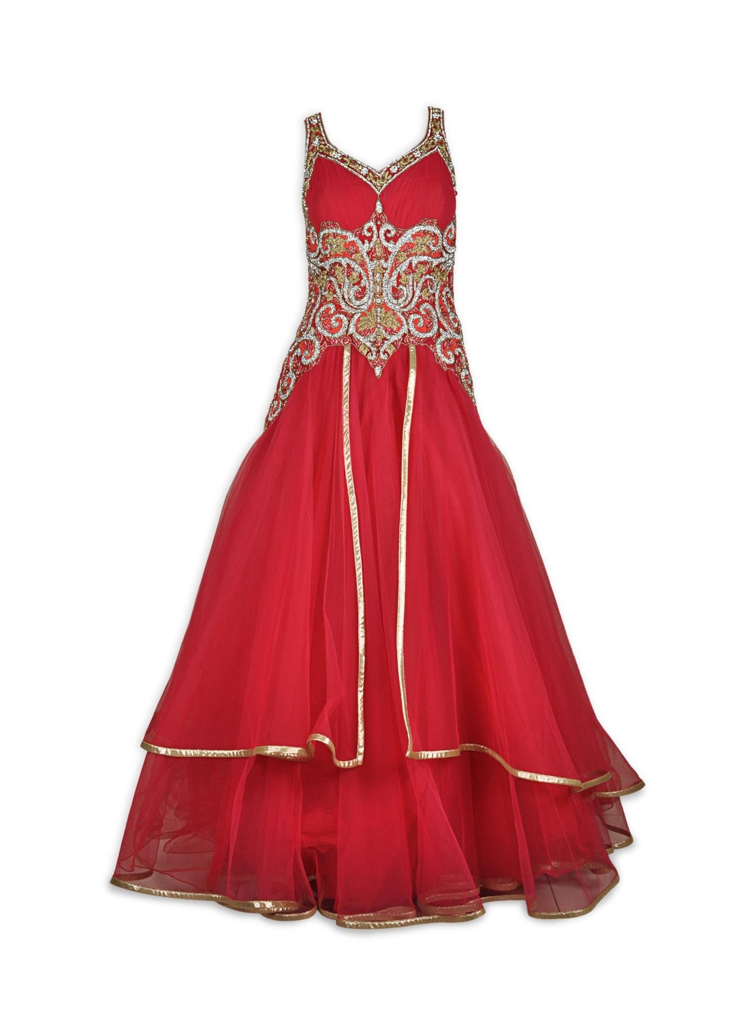 Buy Multi Colour Designer Party Wear Western Gown | Gowns